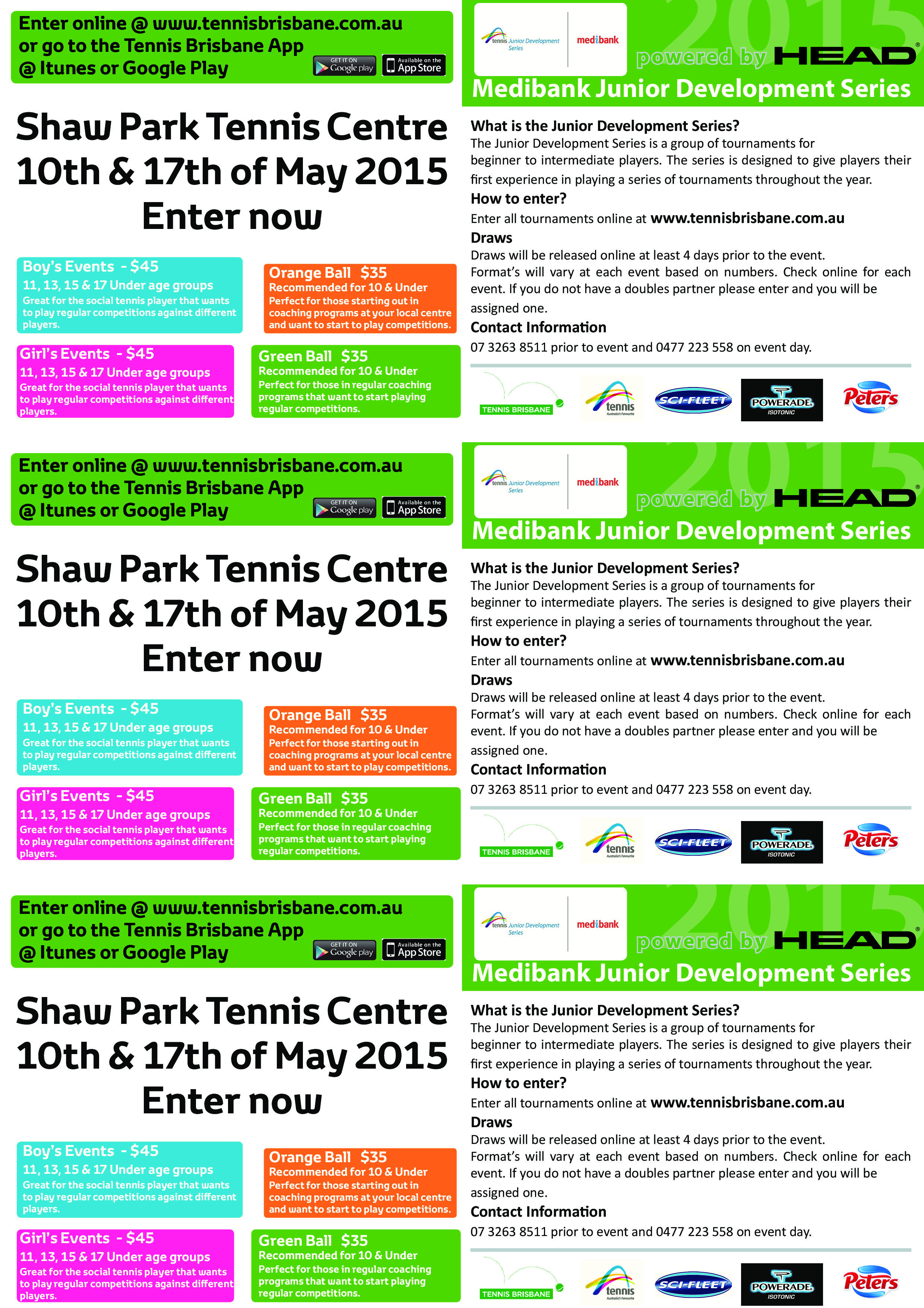Junior Development Tournament – Shaw Park Tennis Centre